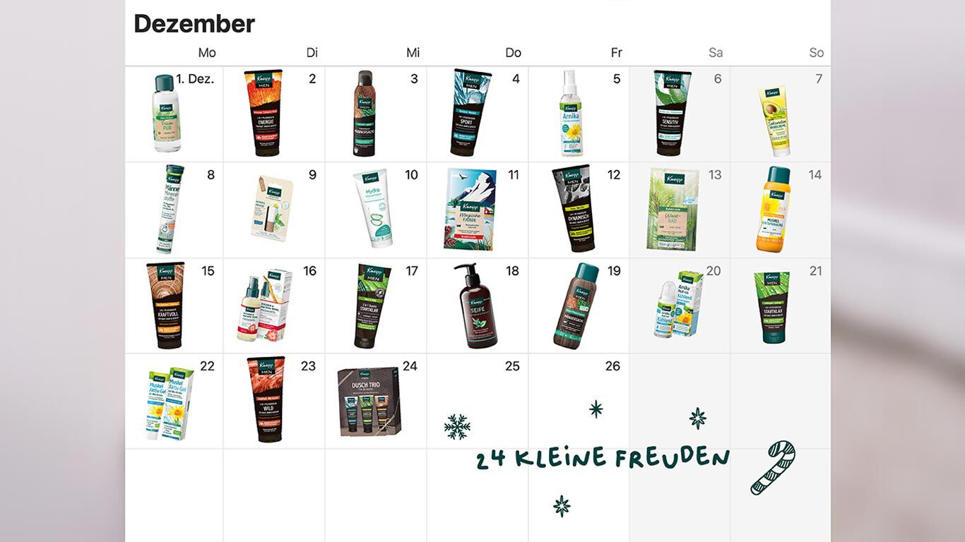 Übersicht aller 24 Produktvorschläge für den DIY Men Adventskalender